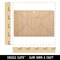 Envelope with Heart Unfinished Craft Wood Holiday Christmas Tree DIY Pre-Drilled Ornament